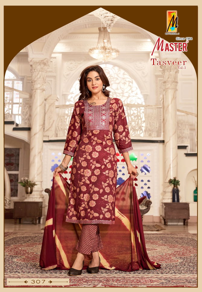 Tasveer Vol 3 By Master Capsule Printed Kurti With Bottom Dupatta Wholesale Shop In Surat